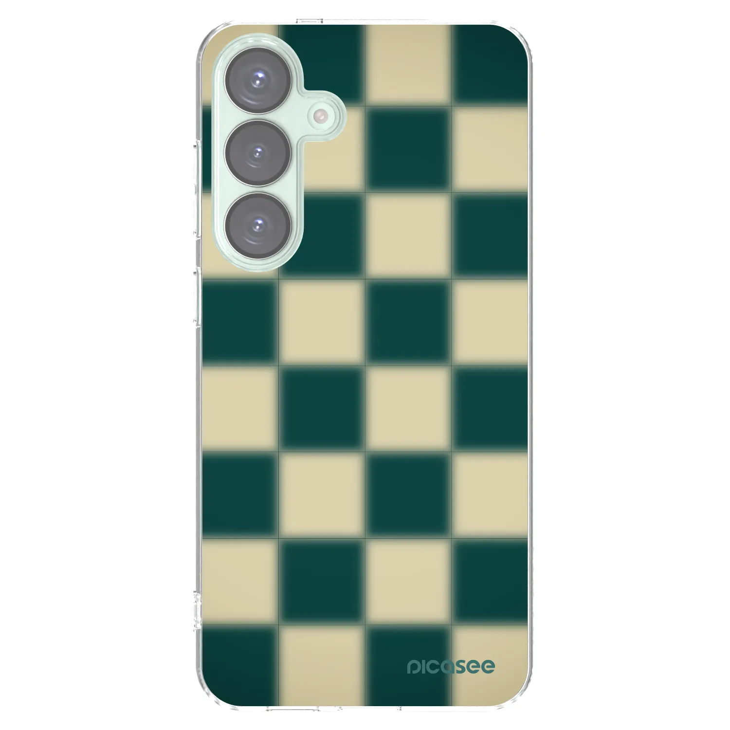 Picasee silikonový průhledný obal pro Samsung Galaxy S25+ 5G - Shadow Chess