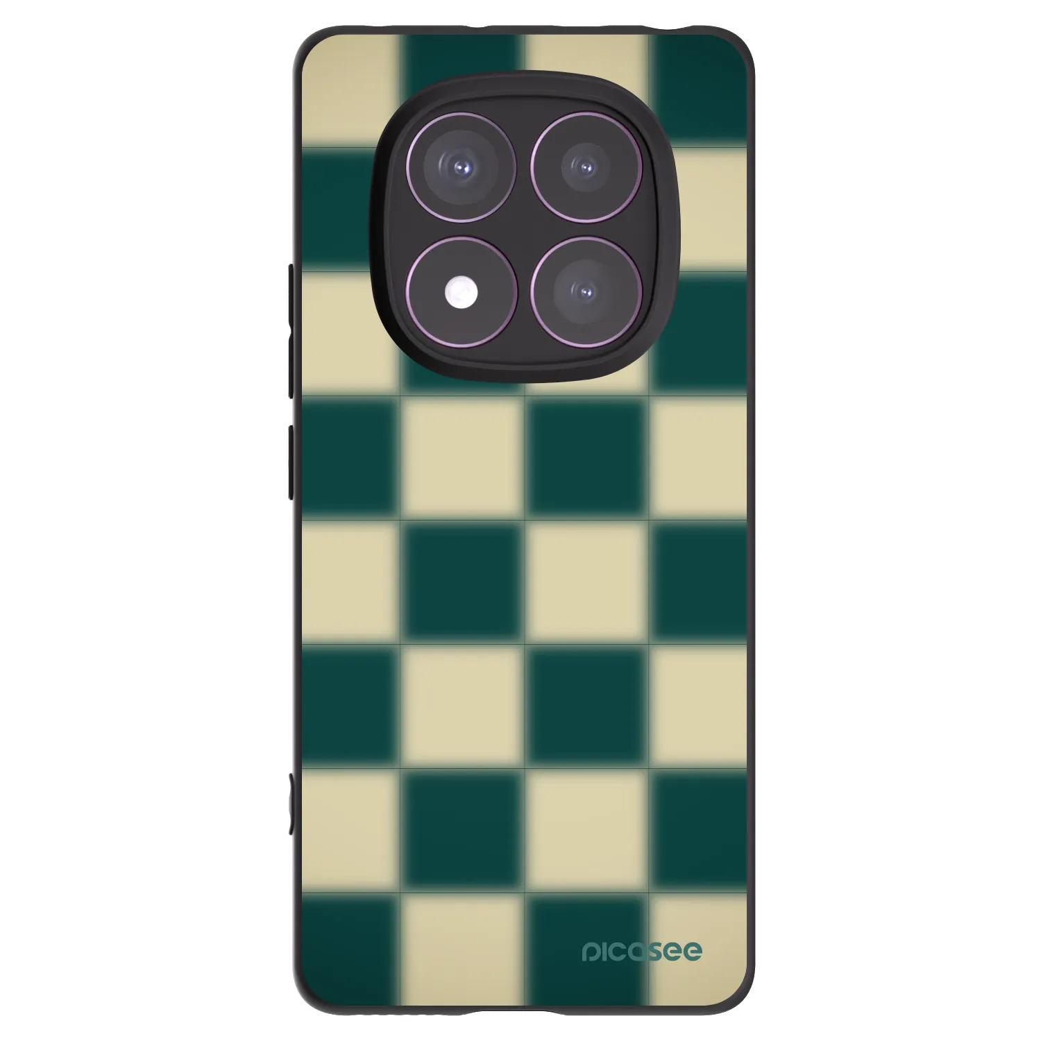 Picasee silikonový černý obal pro Xiaomi Redmi Note 14 Pro 4G - Shadow Chess
