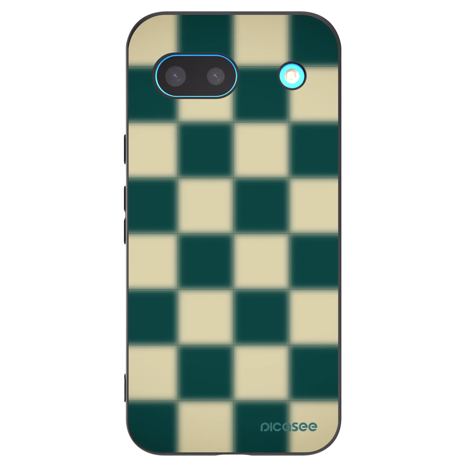 Picasee silikonový černý obal pro Google Pixel 8a - Shadow Chess