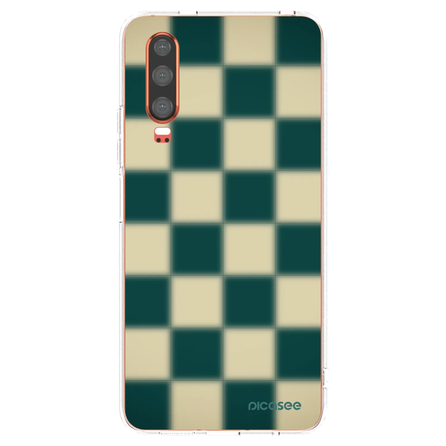 Picasee silikonový průhledný obal pro Huawei P30 - Shadow Chess