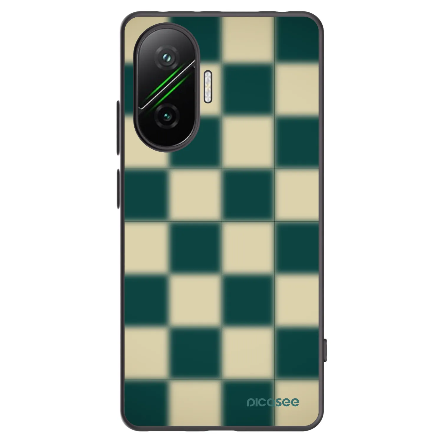 Picasee silikonový černý obal pro Xiaomi Poco F7 5G - Shadow Chess