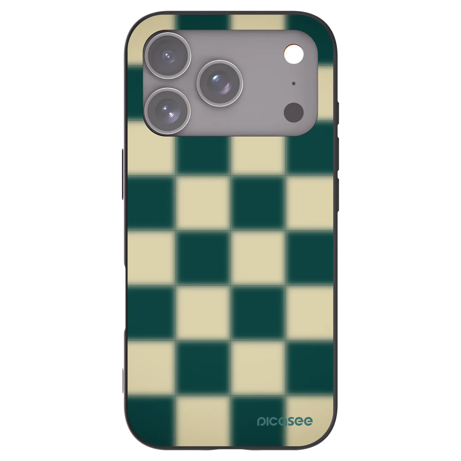 Picasee silikonový černý obal pro Apple iPhone 17 Pro - Shadow Chess