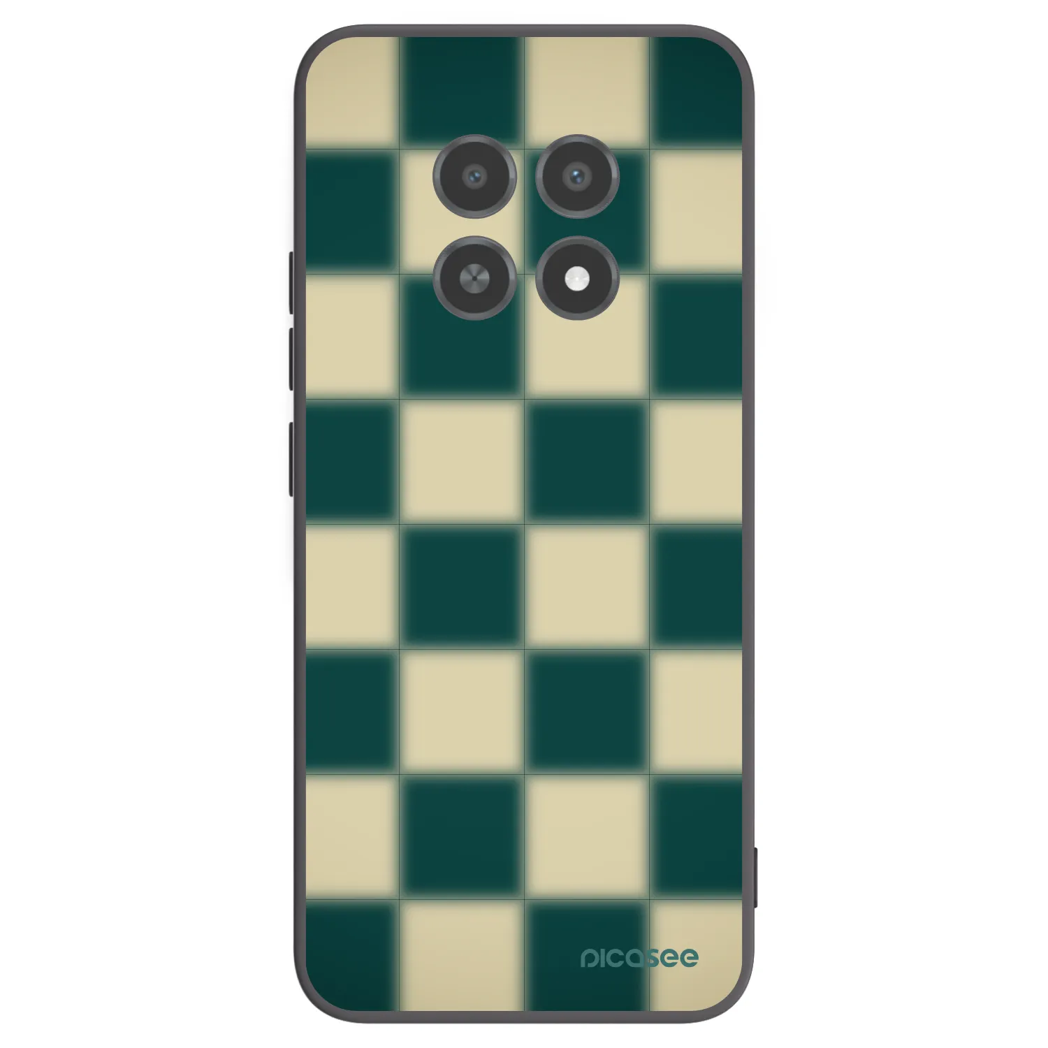 Picasee silikonový černý obal pro Realme 12X - Shadow Chess