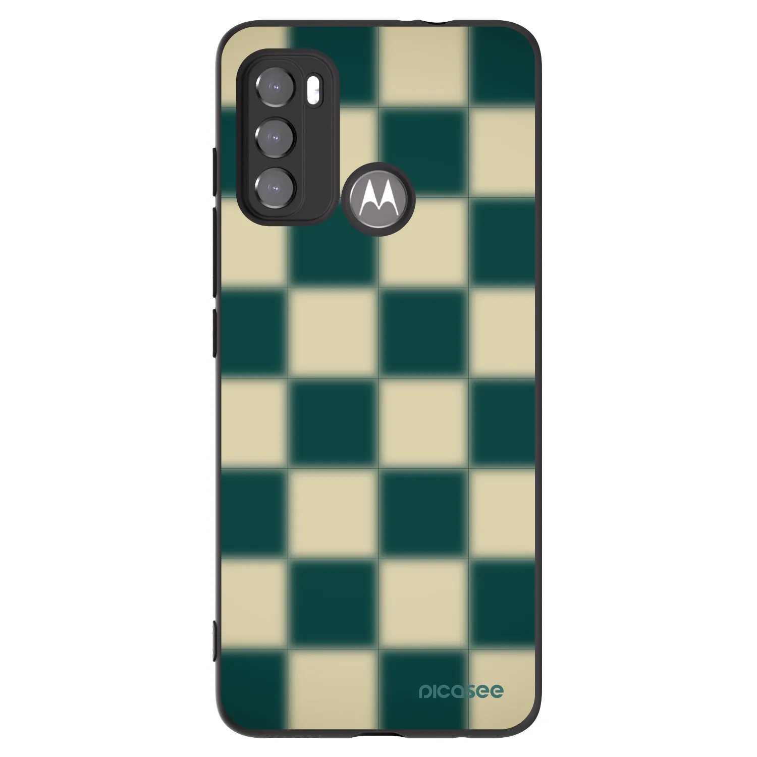 Picasee silikonový černý obal pro Motorola Edge 60 5G - Shadow Chess