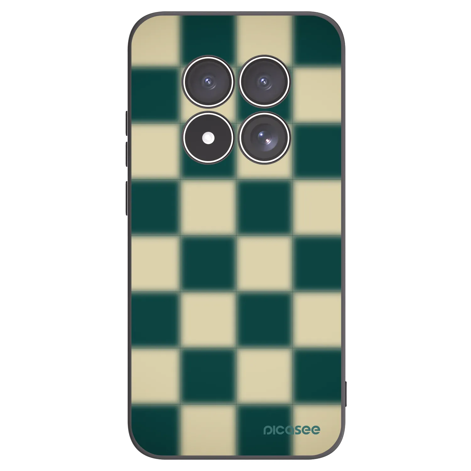 Picasee silikonový černý obal pro Xiaomi Redmi Note 15 Pro 4G - Shadow Chess