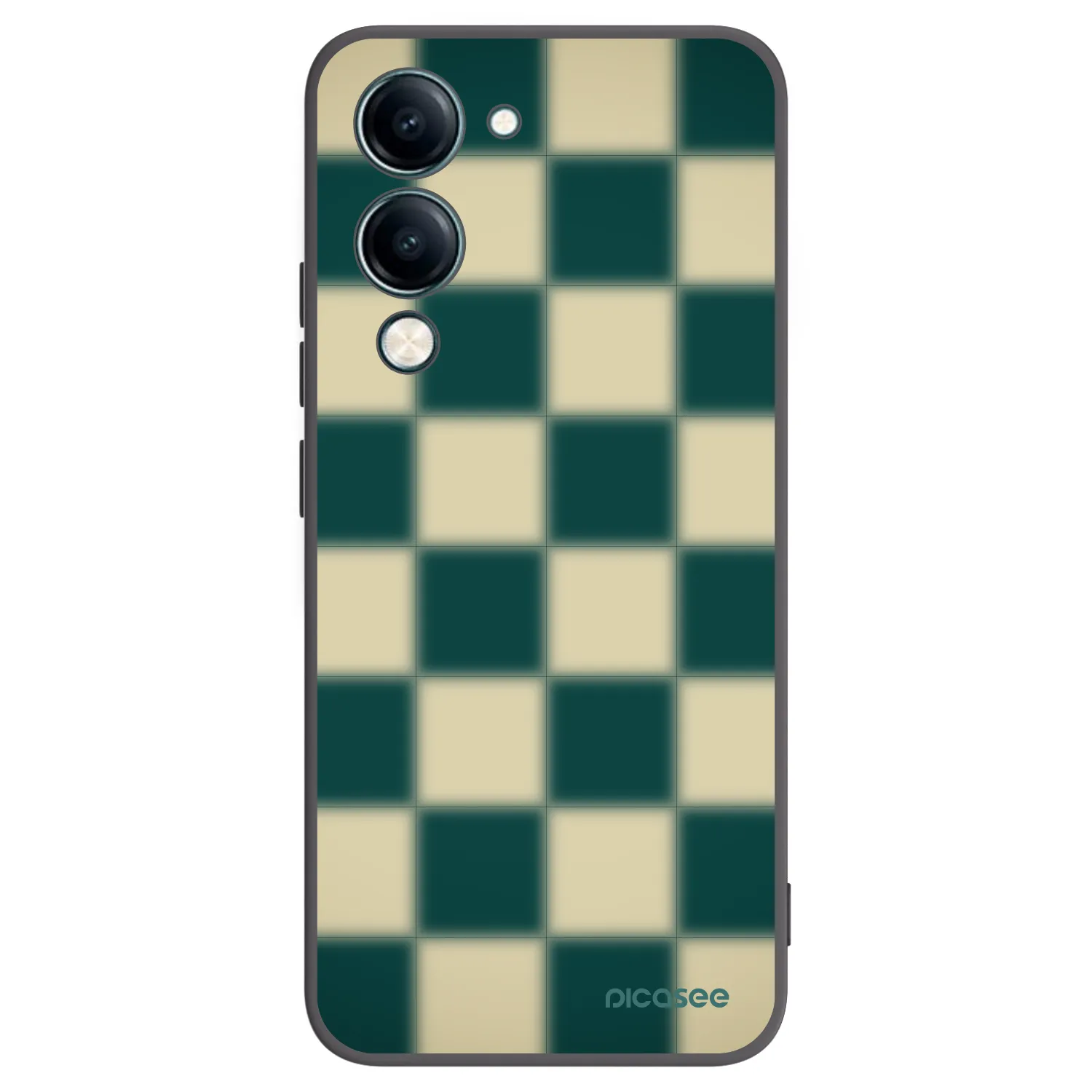 Picasee silikonový černý obal pro Vivo Y29s 5G - Shadow Chess