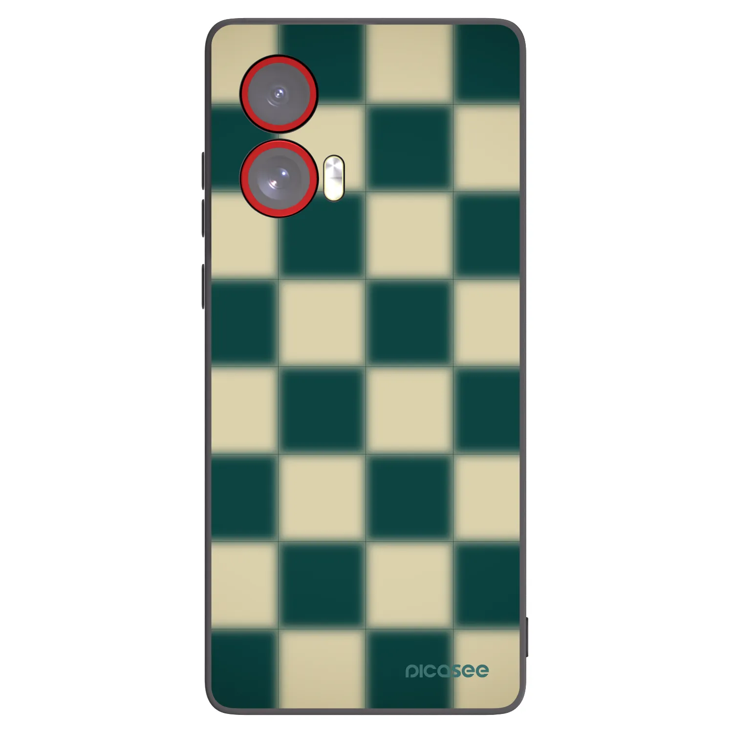 Picasee silikonový černý obal pro Motorola Edge 50 Fusion - Shadow Chess