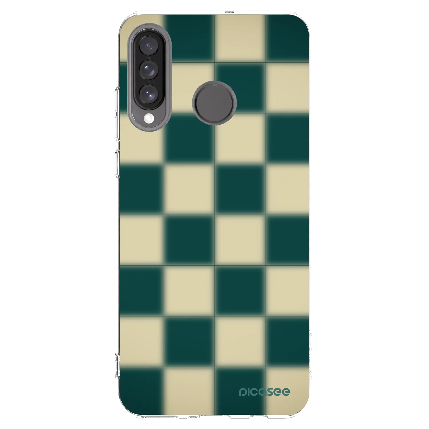 Picasee silikonový průhledný obal pro Huawei P30 Lite - Shadow Chess
