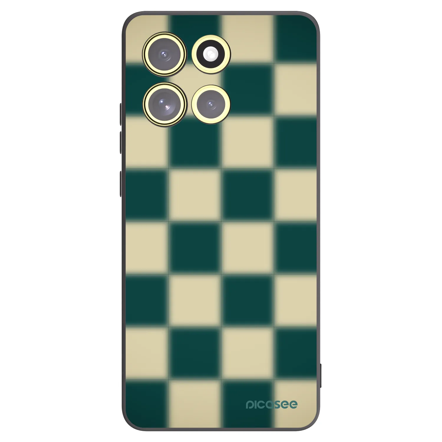 Picasee silikonový černý obal pro Motorola Moto G86 Power 5G - Shadow Chess