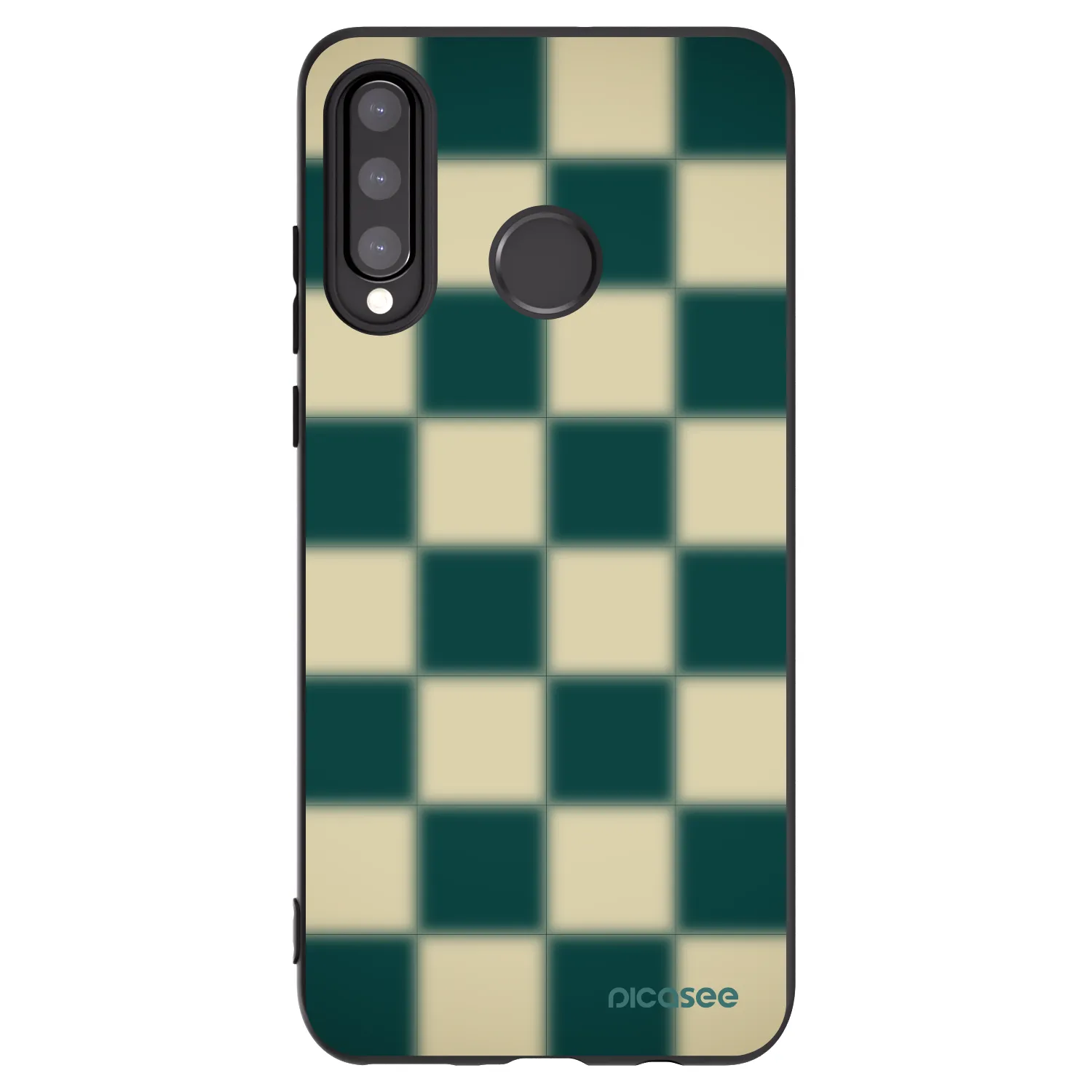Picasee silikonový černý obal pro Huawei P30 Lite - Shadow Chess