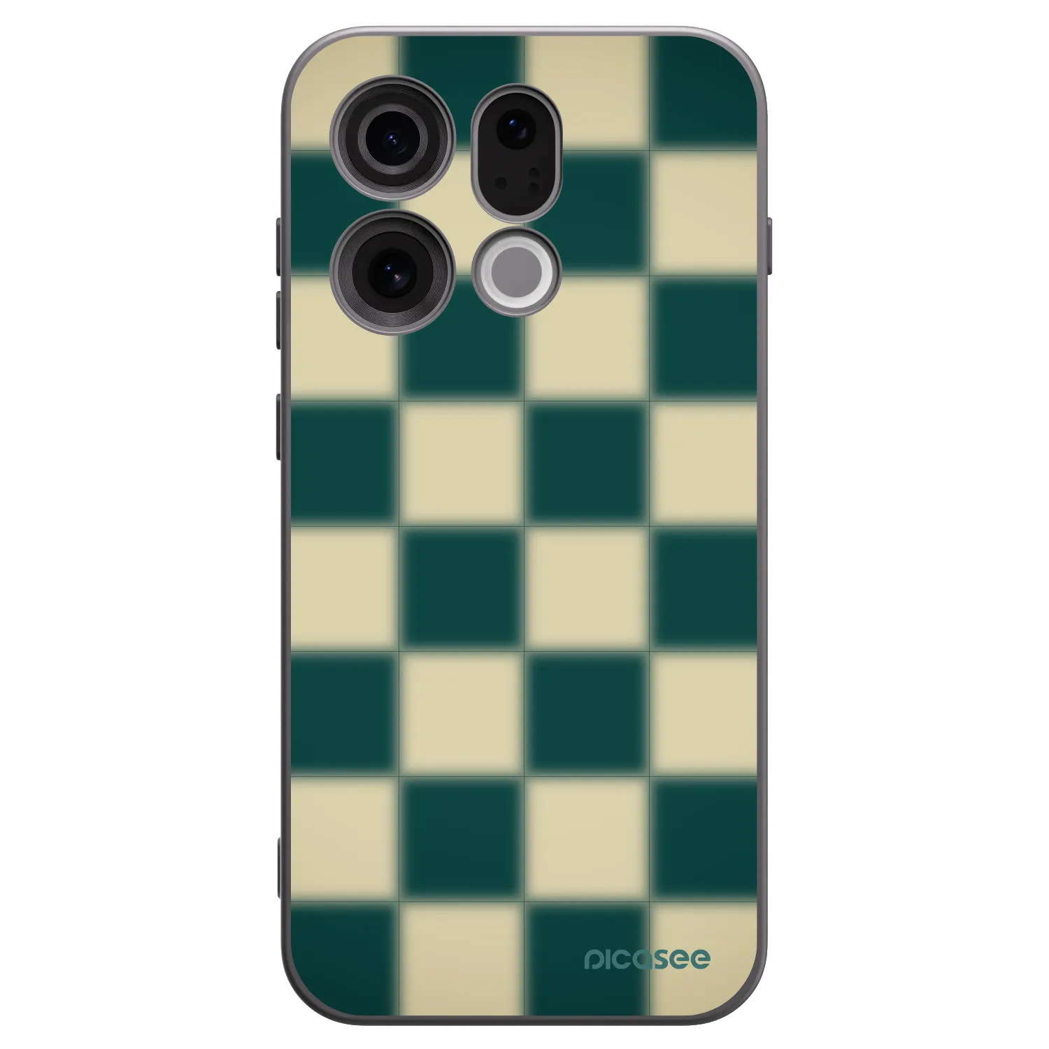 Picasee silikonový černý obal pro OPPO Find X9 - Shadow Chess