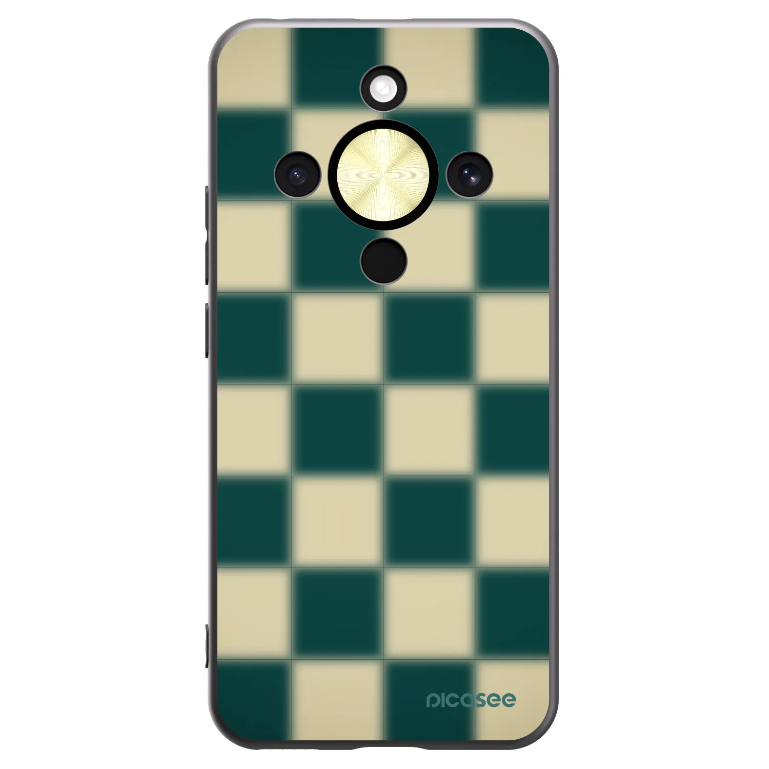 Picasee silikonový černý obal pro Honor Magic8 Lite 5G - Shadow Chess