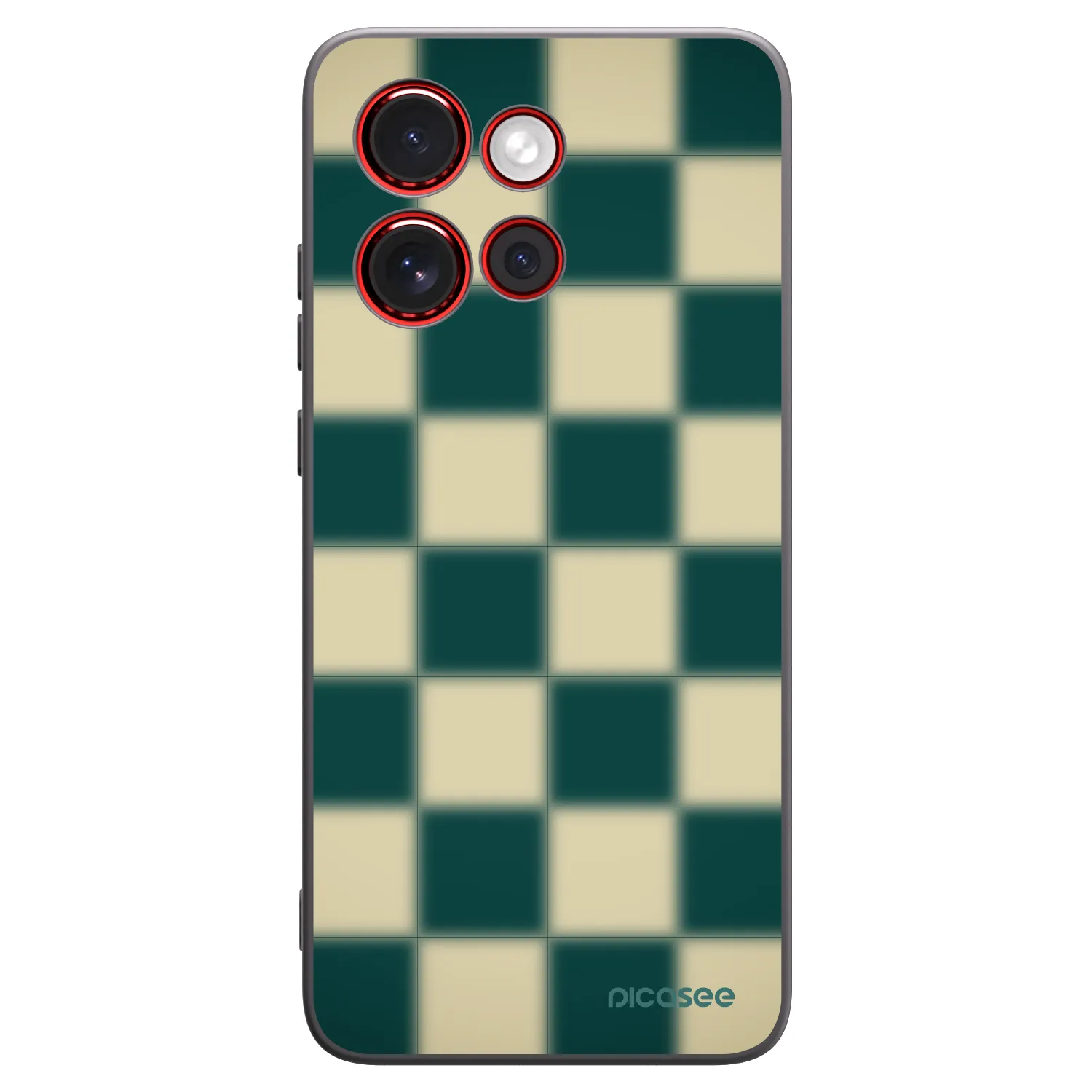 Picasee silikonový černý obal pro Motorola Edge 60 Neo 5G - Shadow Chess