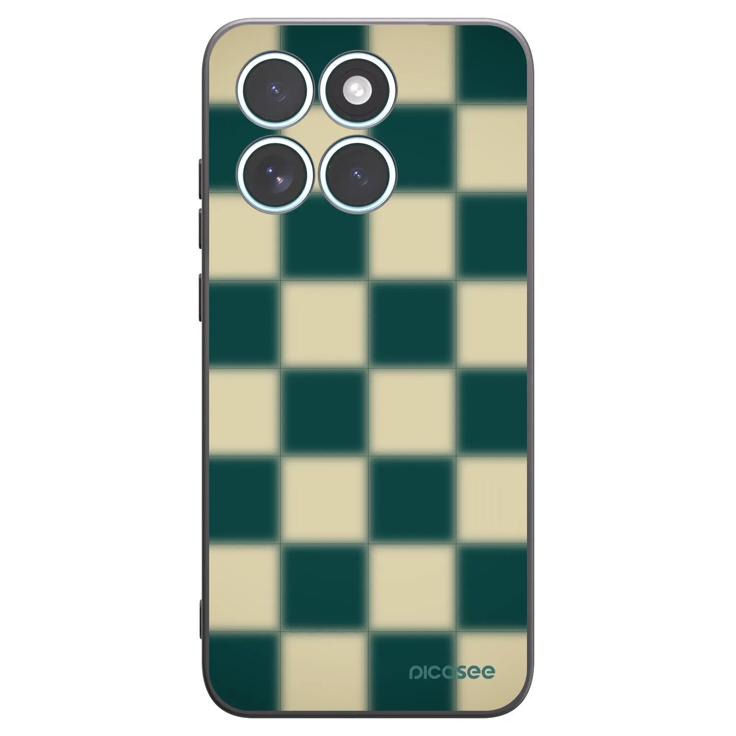 Picasee silikonový černý obal pro Motorola Edge 70 Fusion - Shadow Chess