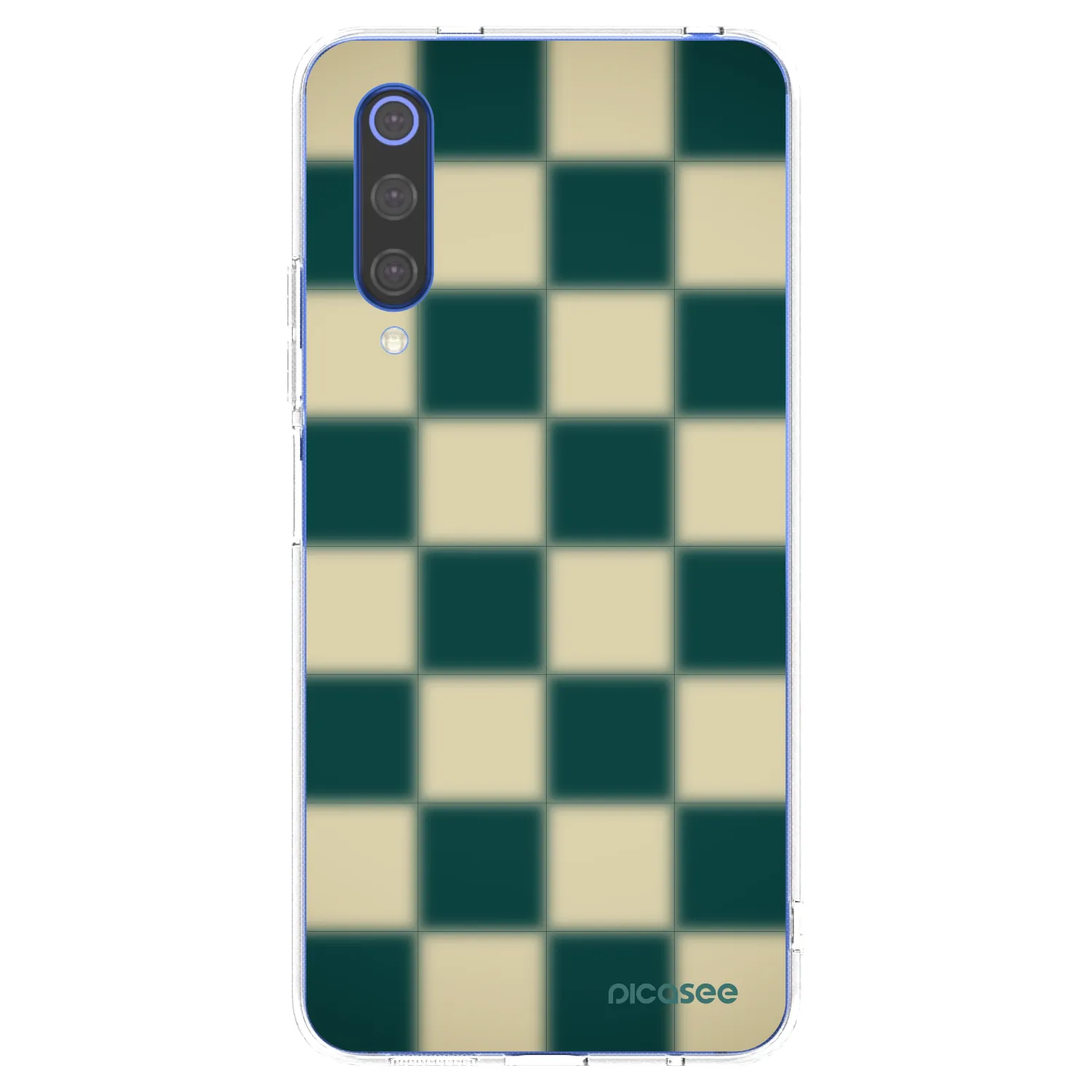 Picasee silikonový průhledný obal pro Xiaomi Mi 9 SE - Shadow Chess