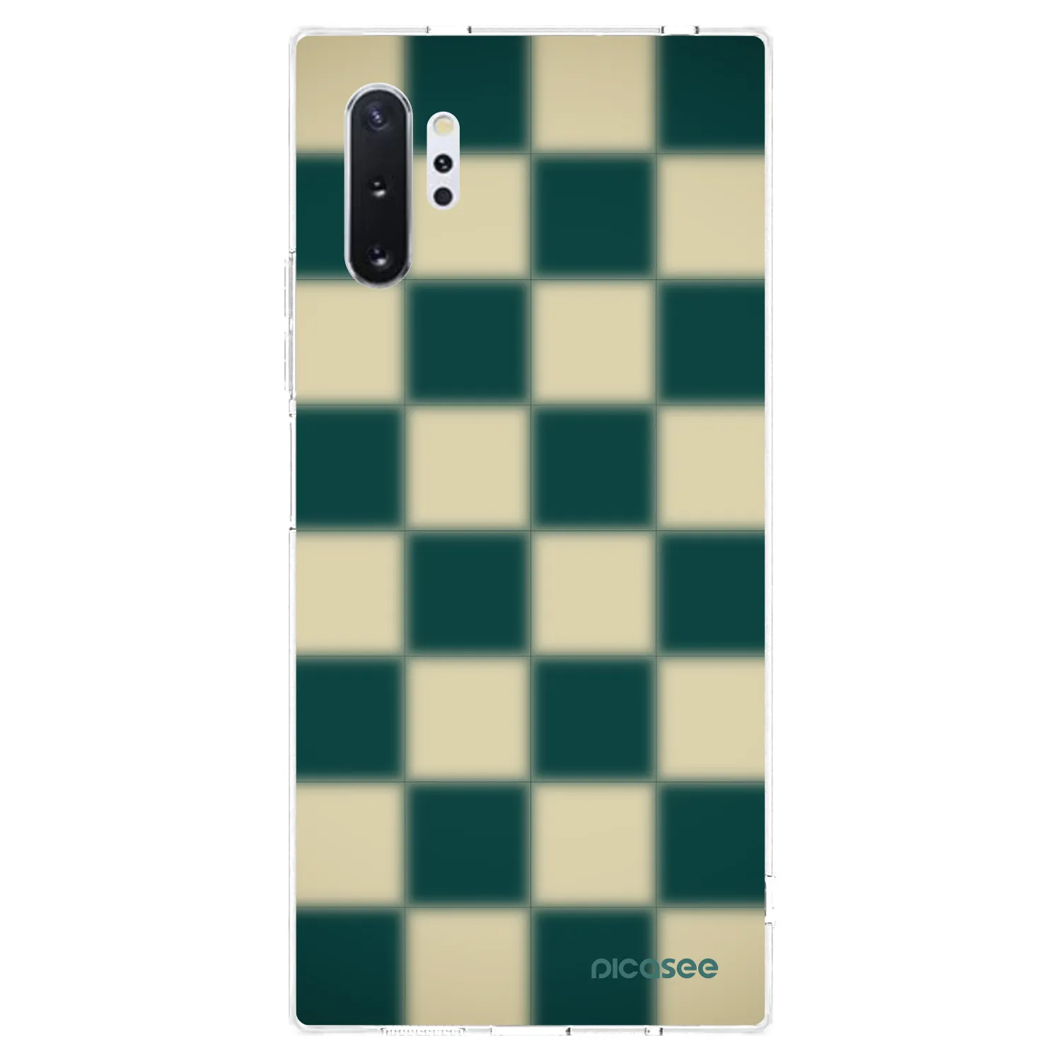 Picasee silikonový průhledný obal pro Samsung Galaxy Note 10+ N975F - Shadow Chess