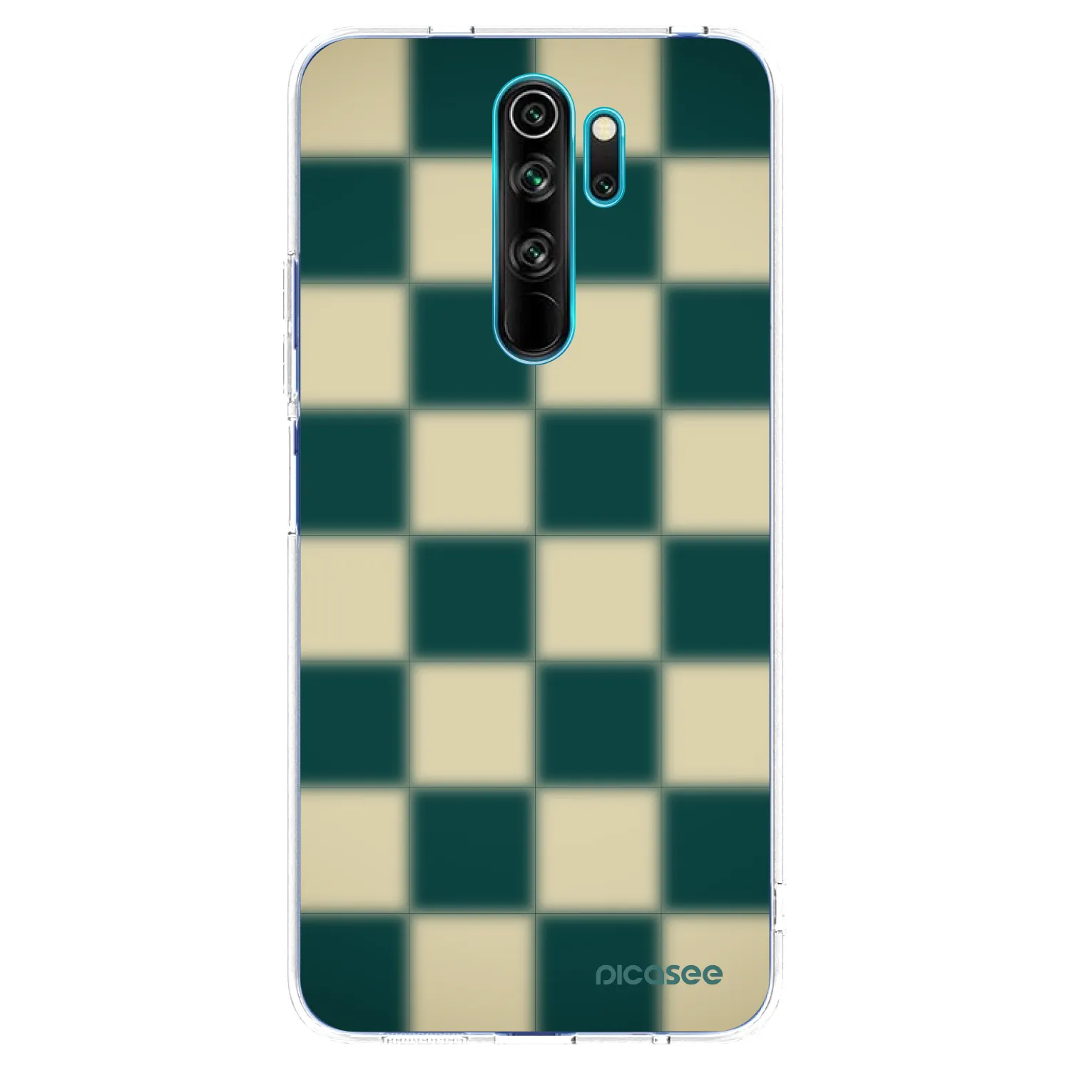 Picasee silikonový průhledný obal pro Xiaomi Redmi Note 8 Pro - Shadow Chess
