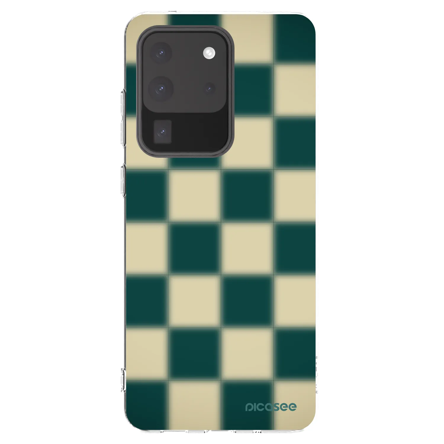 Picasee silikonový průhledný obal pro Samsung Galaxy S20 Ultra 5G G988F - Shadow Chess