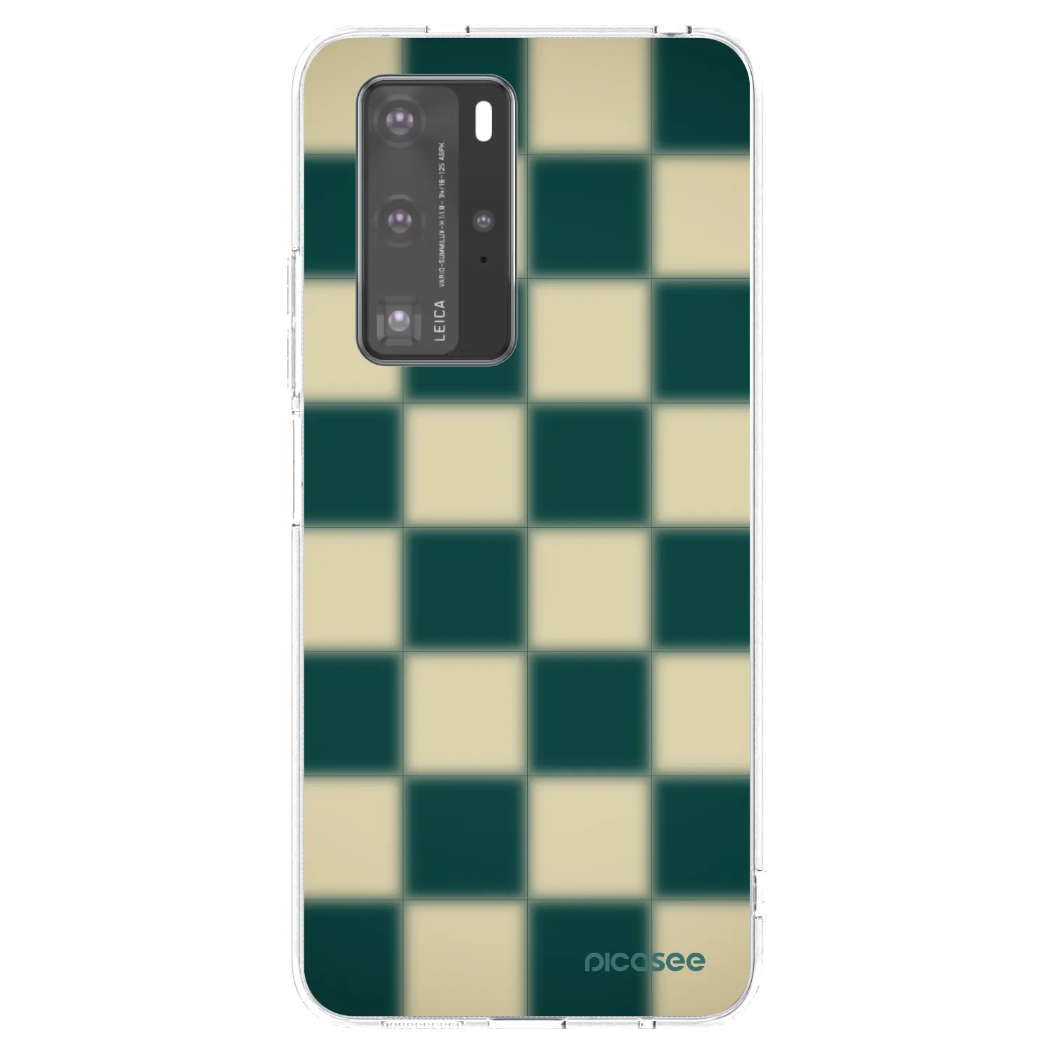 Picasee silikonový průhledný obal pro Huawei P40 Pro - Shadow Chess