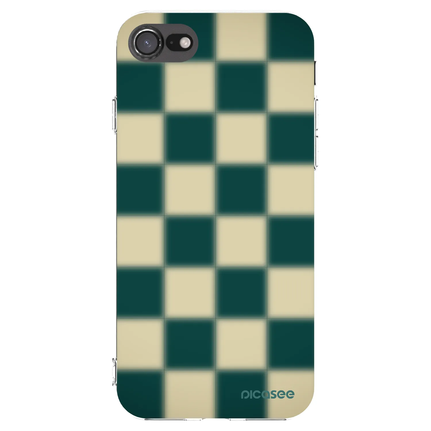 Picasee silikonový průhledný obal pro Apple iPhone SE 2020 - Shadow Chess