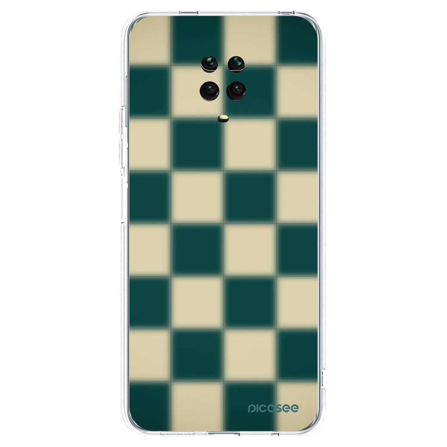Picasee silikonový průhledný obal pro Xiaomi Redmi Note 9 Pro - Shadow Chess