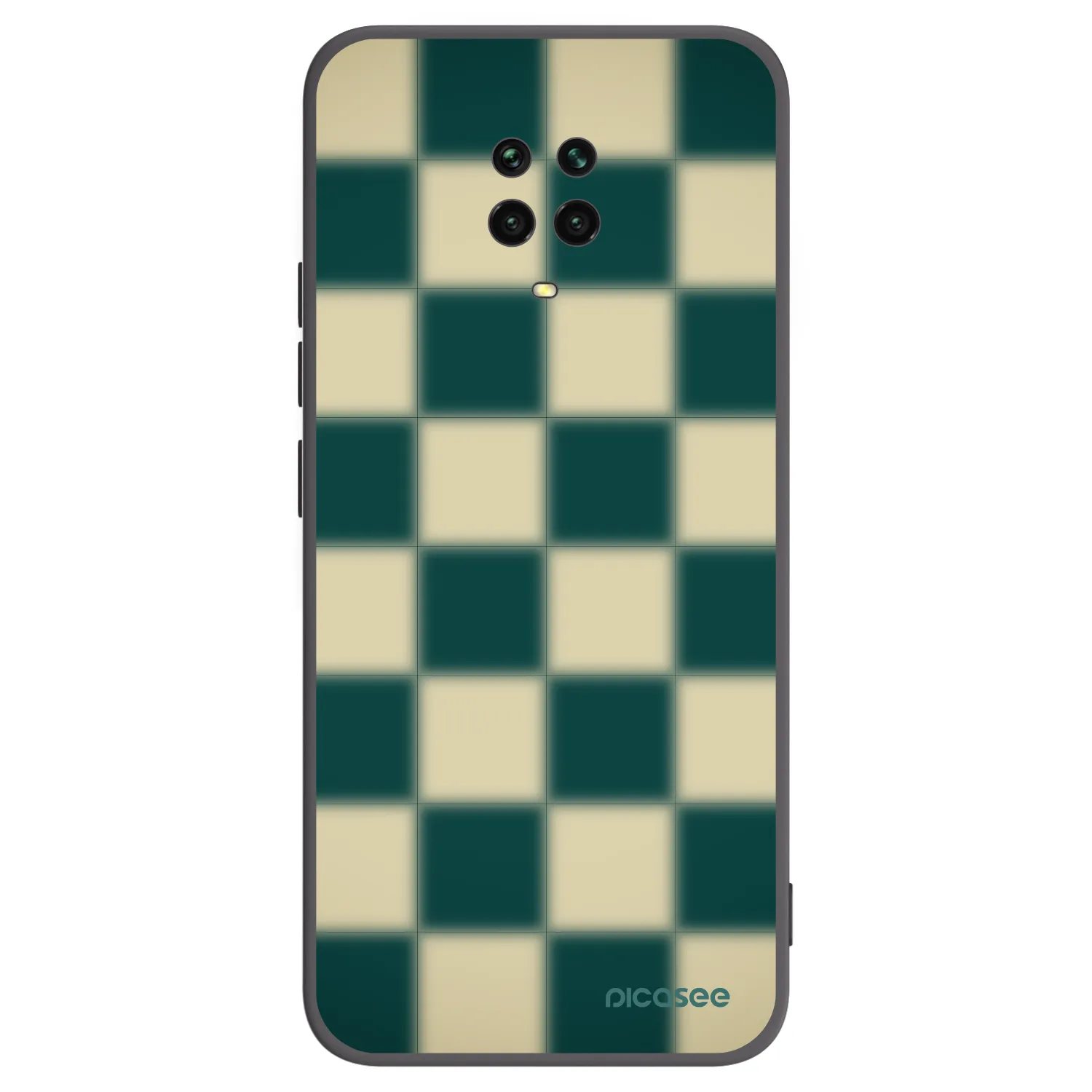 Picasee silikonový černý obal pro Xiaomi Redmi Note 9 Pro - Shadow Chess