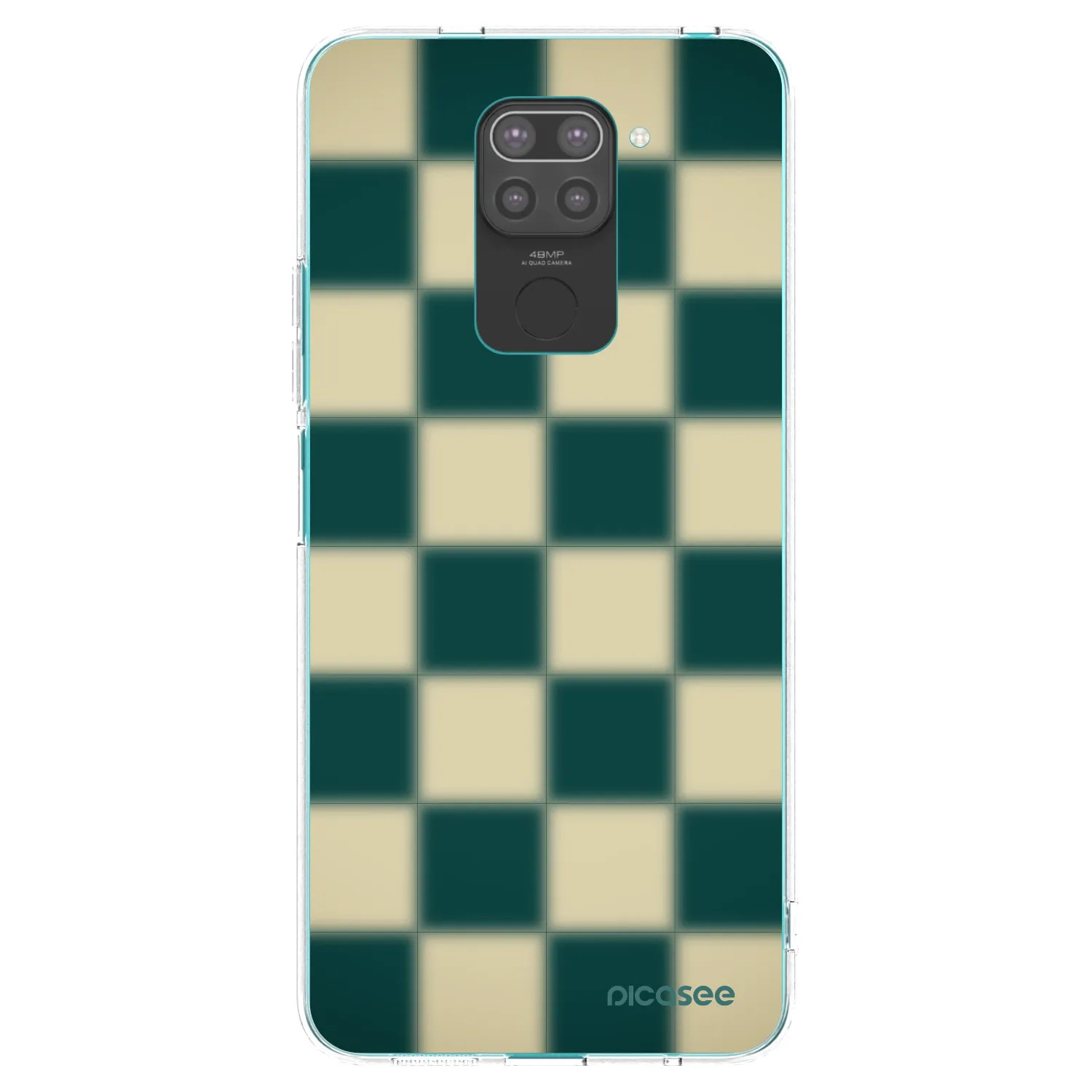 Picasee silikonový černý obal pro Xiaomi Redmi Note 9 - Shadow Chess
