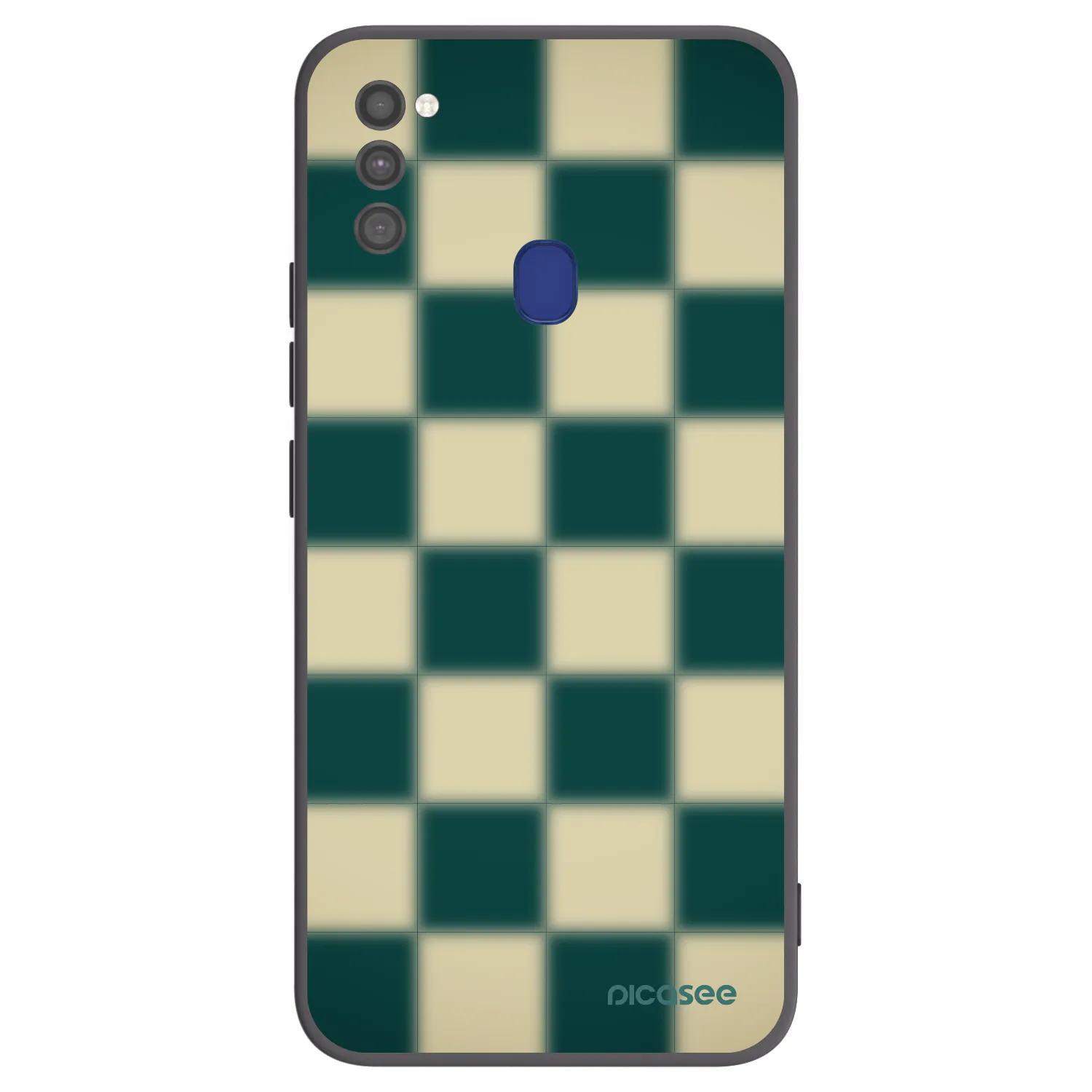 Picasee silikonový černý obal pro Samsung Galaxy M21 M215F - Shadow Chess