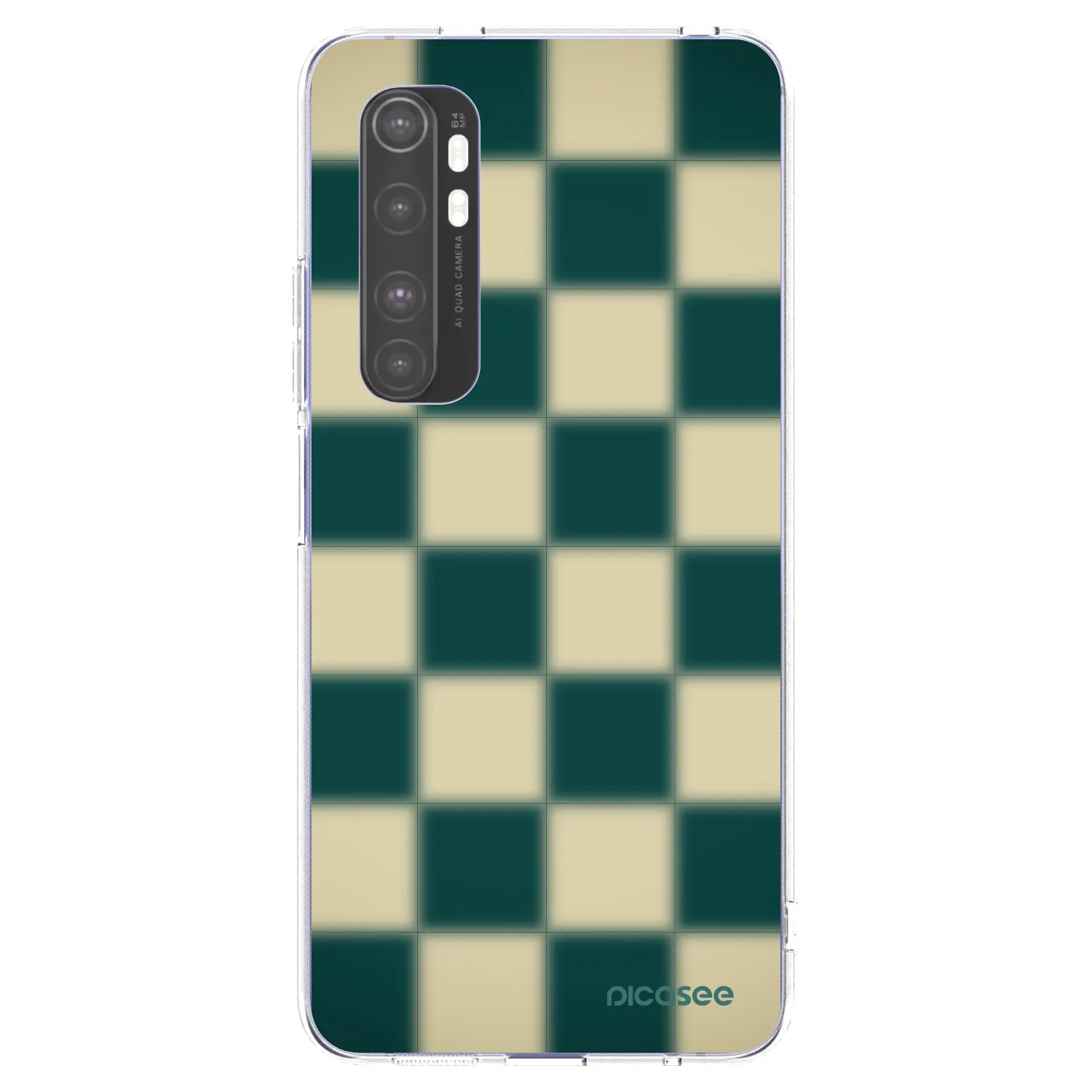Picasee silikonový průhledný obal pro Xiaomi Mi Note 10 Lite - Shadow Chess