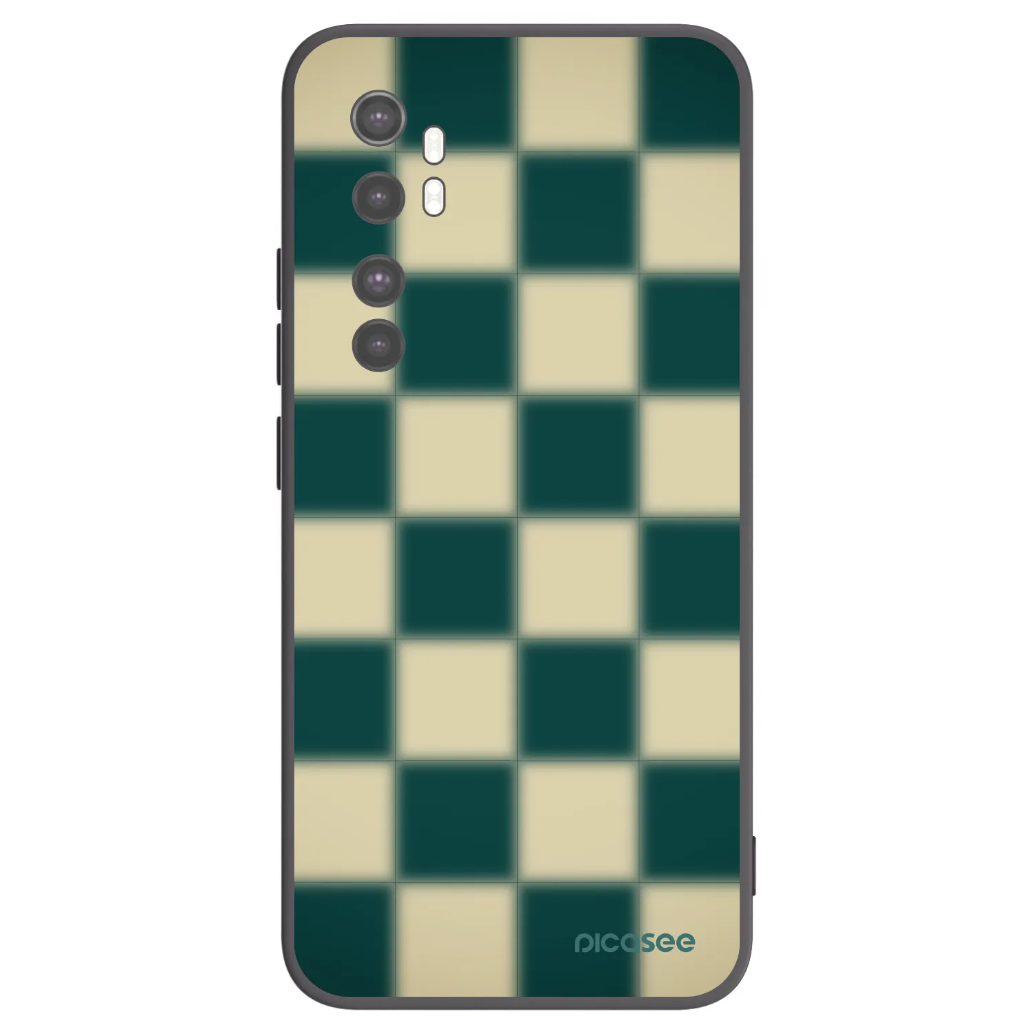 Picasee silikonový černý obal pro Xiaomi Mi Note 10 Lite - Shadow Chess