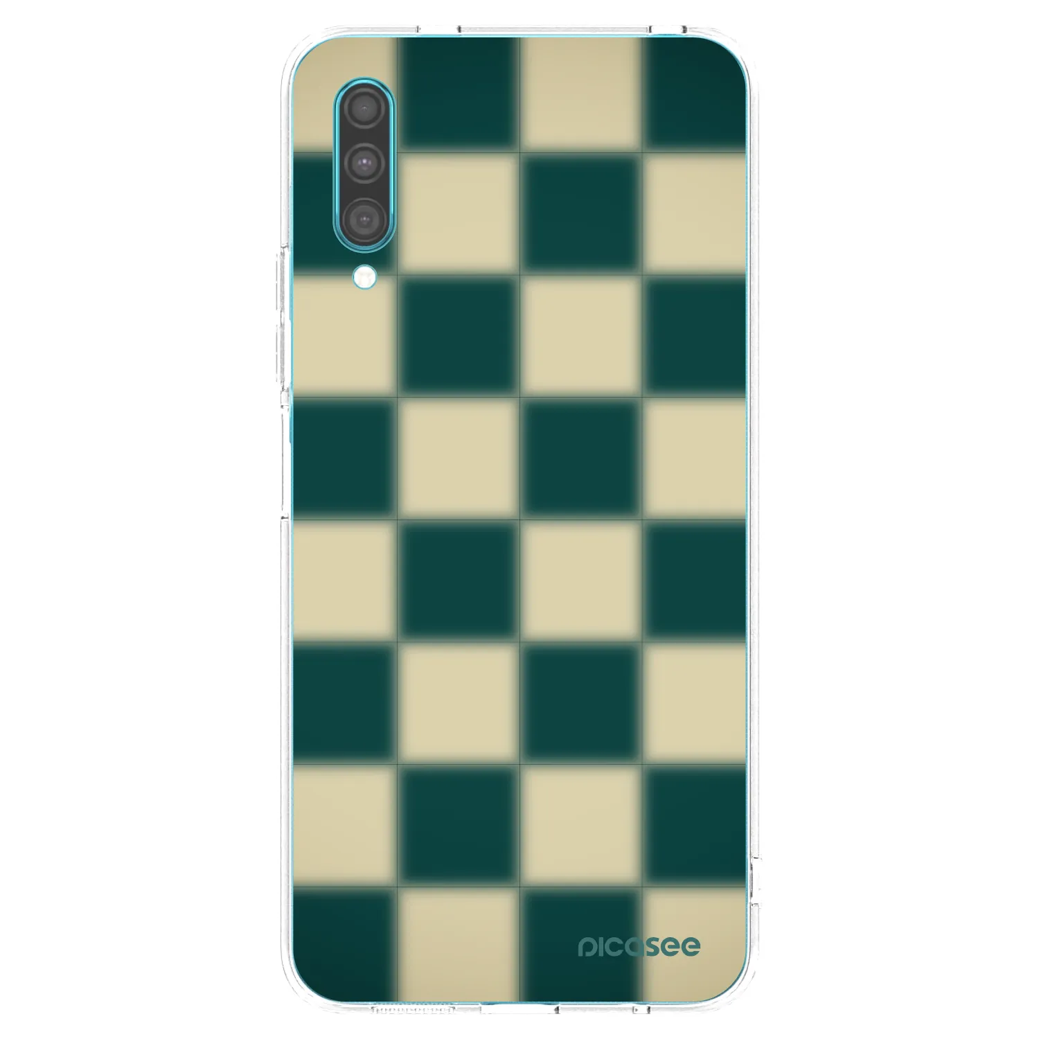 Picasee silikonový průhledný obal pro Samsung Galaxy A30s A307F - Shadow Chess