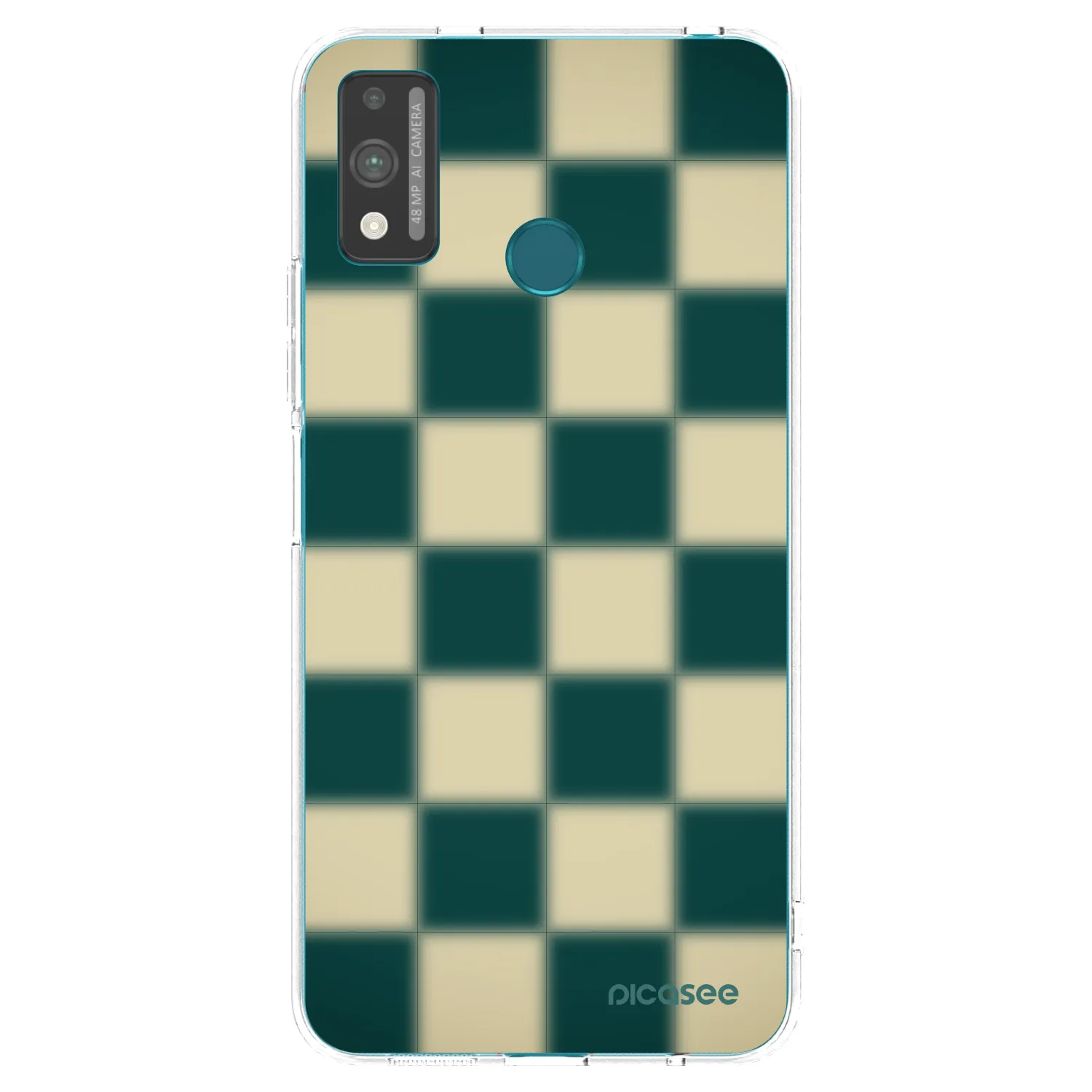 Picasee silikonový průhledný obal pro Honor 9X Lite - Shadow Chess