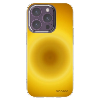 Picasee silikonový průhledný obal pro Apple iPhone 14 Pro - Solar Pulse