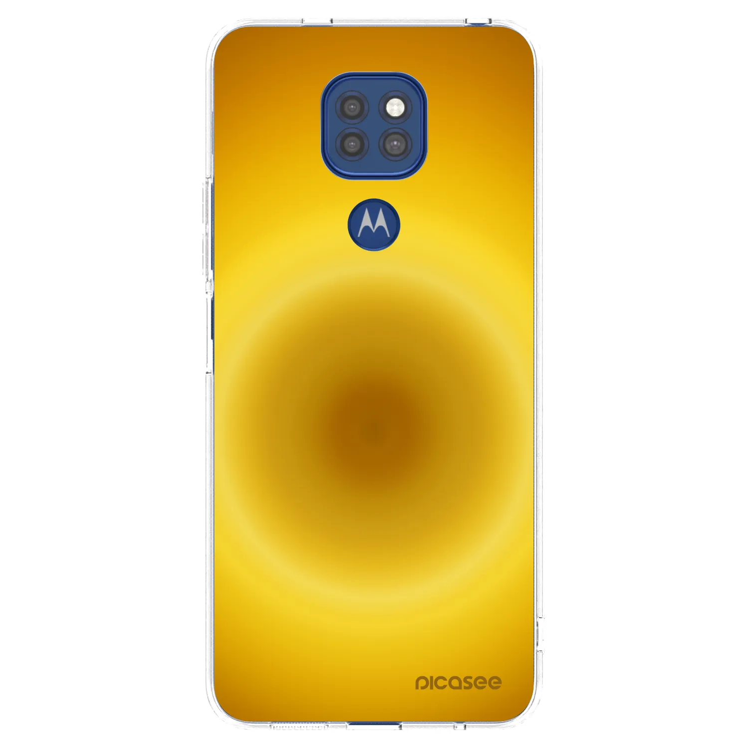 Picasee silikonový průhledný obal pro Motorola Moto G9 Play - Solar Pulse