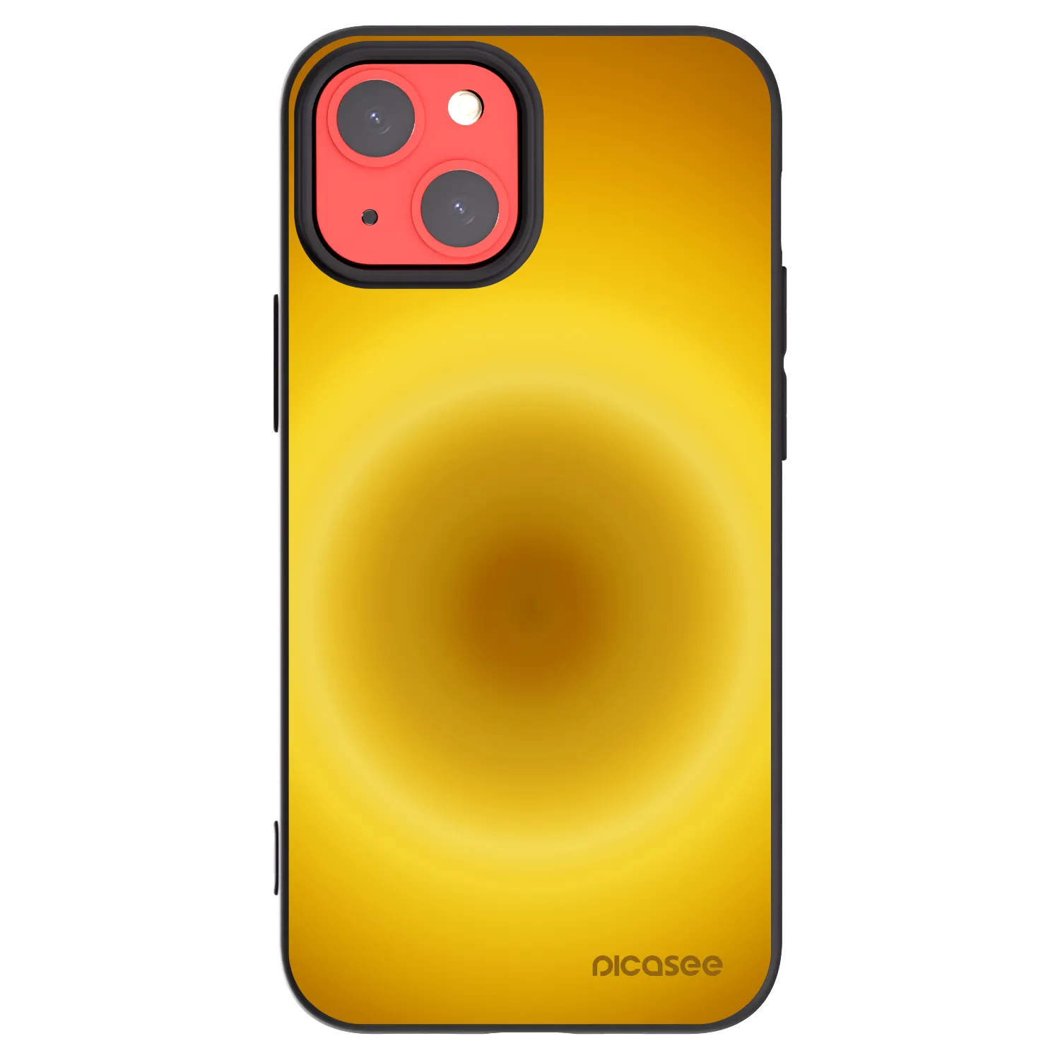 Picasee silikonový černý obal pro Apple iPhone 13 mini - Solar Pulse