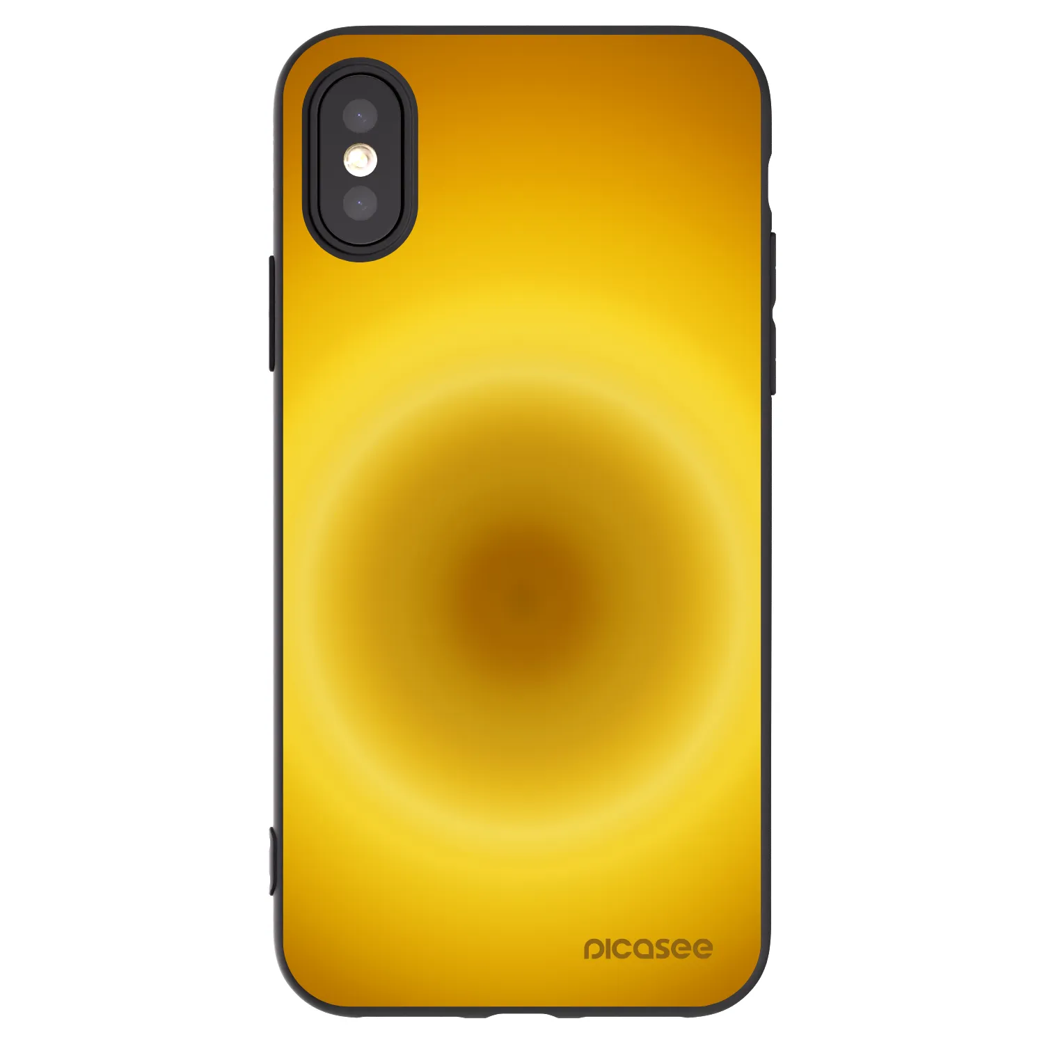 Picasee silikonový černý obal pro Apple iPhone X/XS - Solar Pulse