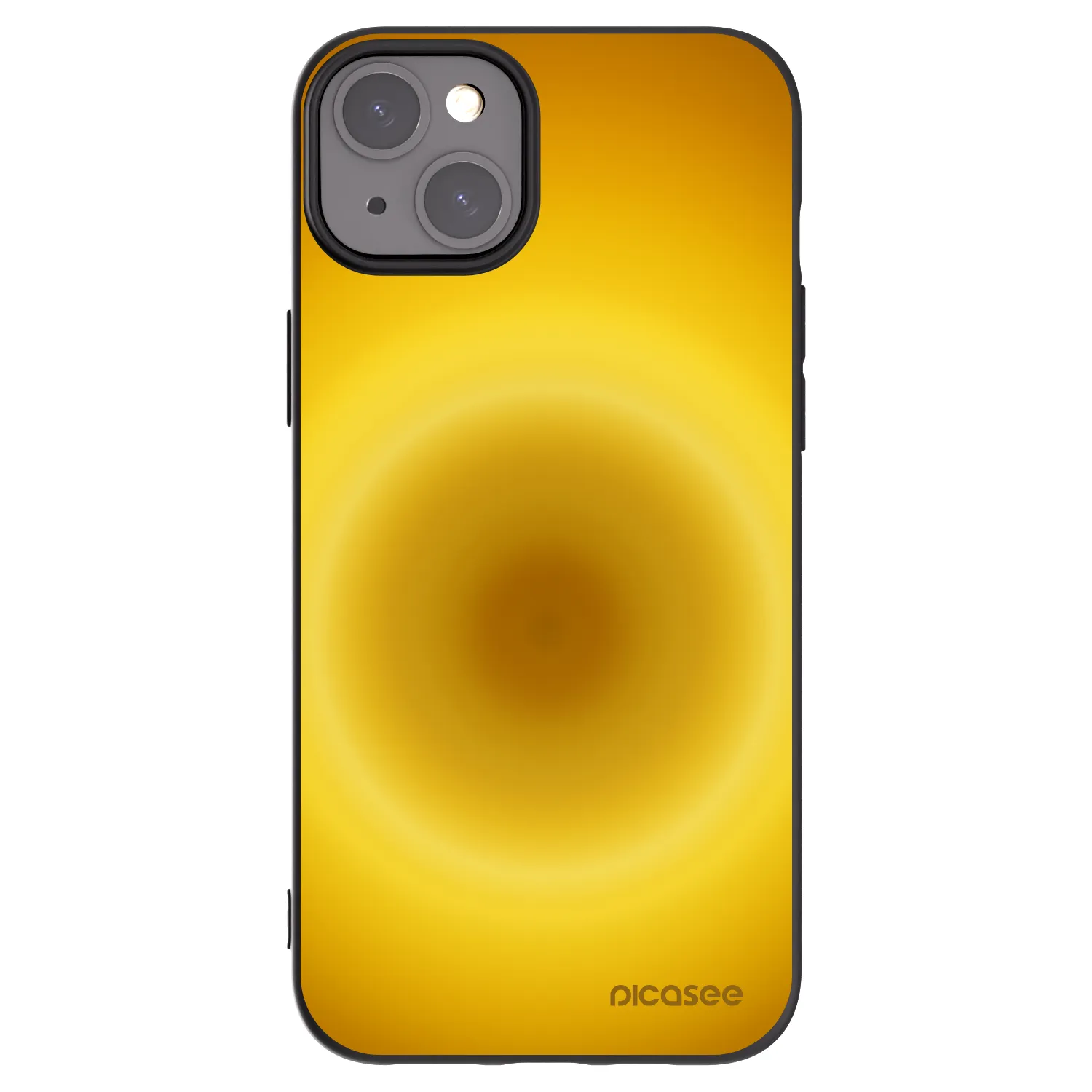 Picasee silikonový černý obal pro Apple iPhone 15 Plus - Solar Pulse