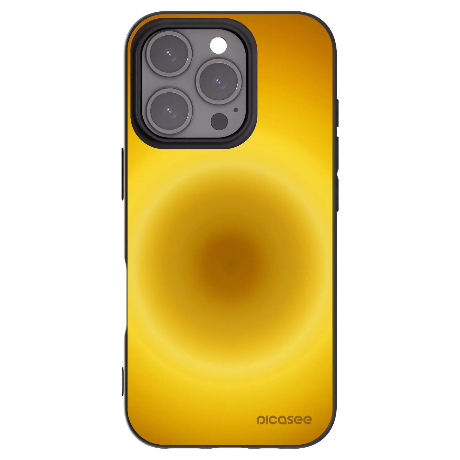 Picasee silikonový černý obal pro Apple iPhone 16 Pro - Solar Pulse