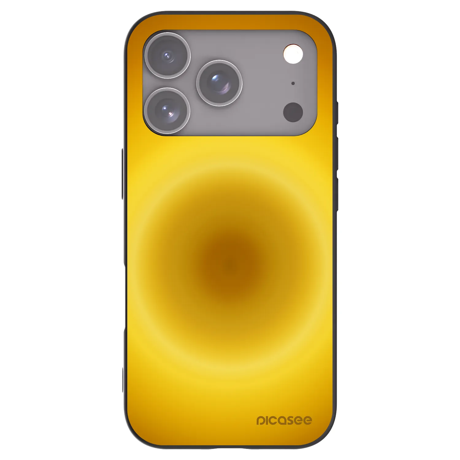 Picasee silikonový černý obal pro Apple iPhone 17 Pro - Solar Pulse