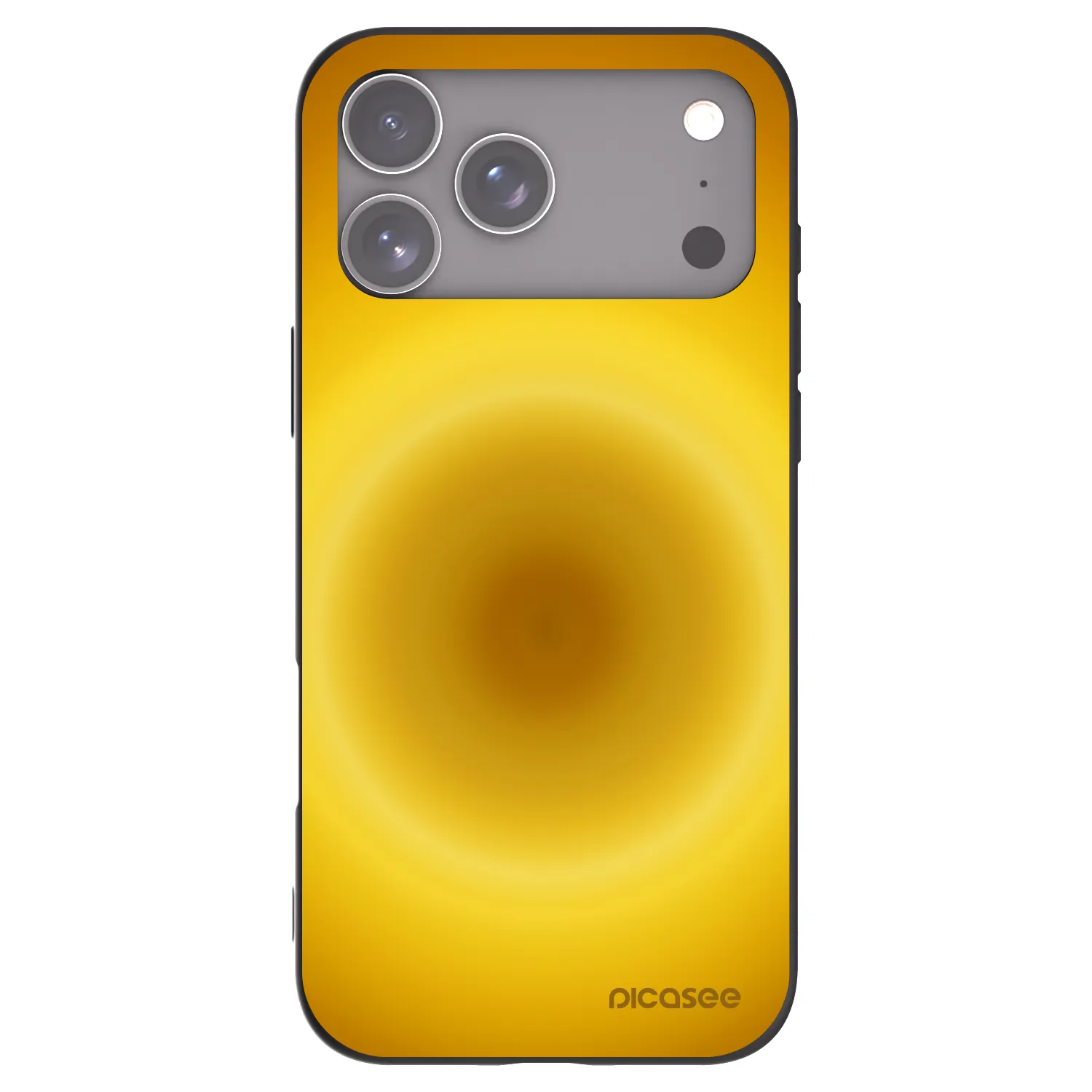 Picasee silikonový černý obal pro Apple iPhone 17 Pro Max - Solar Pulse