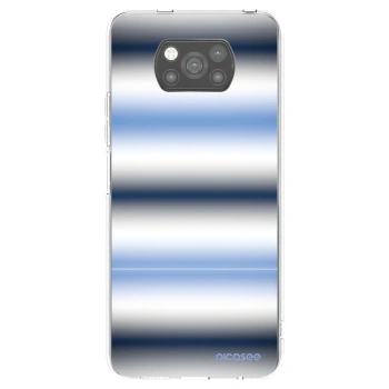 Picasee silikonový černý obal pro Xiaomi Poco X3 - Static Lines