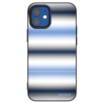 Picasee silikonový černý obal pro Apple iPhone 12 mini - Static Lines