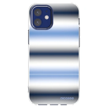 Picasee silikonový průhledný obal pro Apple iPhone 12 mini - Static Lines