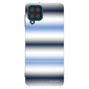 Picasee silikonový průhledný obal pro Samsung Galaxy A12 A125F - Static Lines