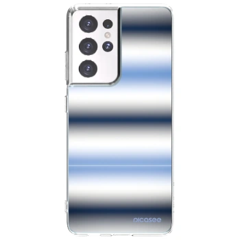 Picasee silikonový průhledný obal pro Samsung Galaxy S21 Ultra 5G G998B - Static Lines