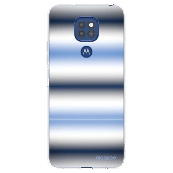 Picasee silikonový průhledný obal pro Motorola Moto G9 Play - Static Lines