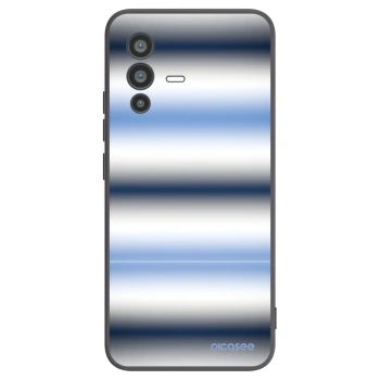 Picasee silikonový černý obal pro Vivo V23 5G - Static Lines