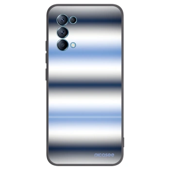 Picasee silikonový černý obal pro OPPO Reno 5 5G - Static Lines