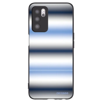 Picasee silikonový černý obal pro OPPO A16s - Static Lines