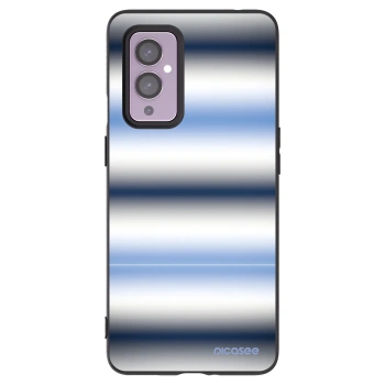 Picasee silikonový černý obal pro OnePlus 9 - Static Lines